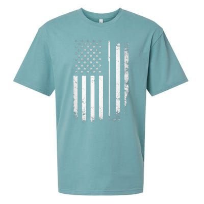 Golf Golfer American Flag Golf Flat Sueded Cloud Jersey T-Shirt