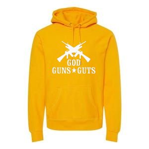 God Guns And Guts Premium Hoodie