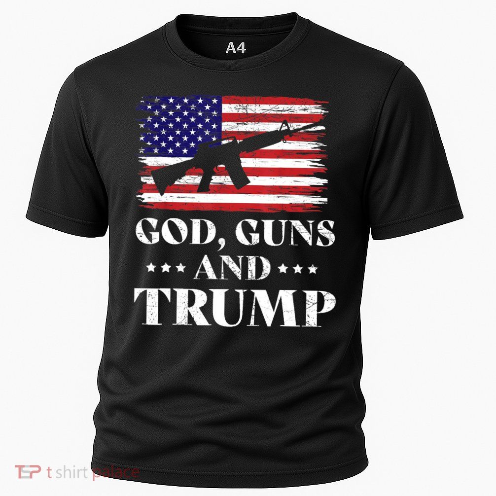 God Guns And Trump Gift For Donald Trump Supporters On President's Day Performance Shirt