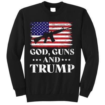 God Guns And Trump Gift For Donald Trump Supporters On President's Day Sweatshirt