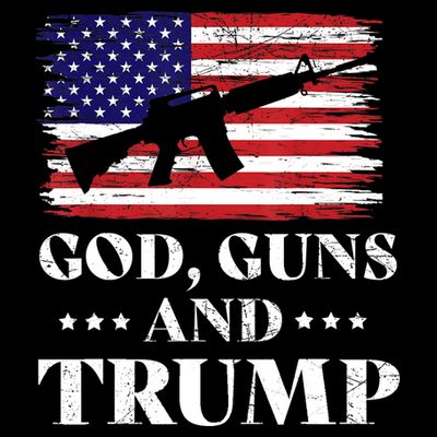 God Guns And Trump Gift For Donald Trump Supporters On President's Day T-Shirt