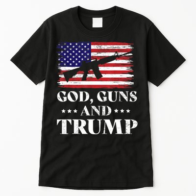 God Guns And Trump Gift For Donald Trump Supporters On President's Day Tall T-Shirt
