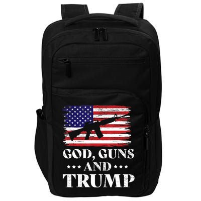 God Guns And Trump Gift For Donald Trump Supporters On President's Day Impact Tech Backpack