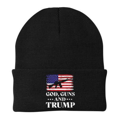 God Guns And Trump Gift For Donald Trump Supporters On President's Day Beanie