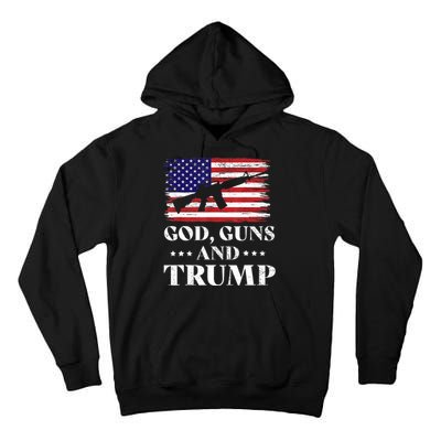 God Guns And Trump Gift For Donald Trump Supporters On President's Day Tall Hoodie