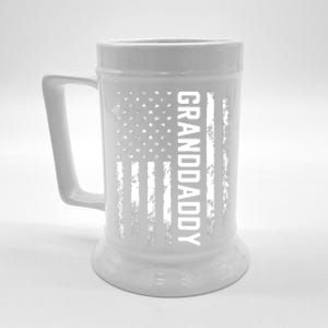 Granddaddy Gift America Flag Gift For Father's Day Beer Stein