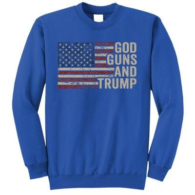 God Guns And Trump Tall Sweatshirt