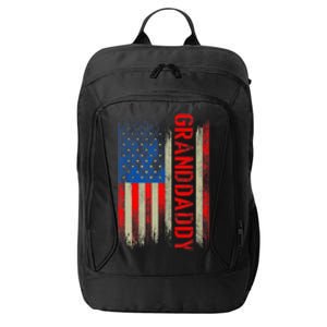 Granddaddy Gift America Flag Gift For Father's Day Funny City Backpack