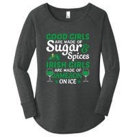 Good Girls Are Made Of Sugar And Spices Irish Girls Are MadeSt Patrick Day Women's Perfect Tri Tunic Long Sleeve Shirt