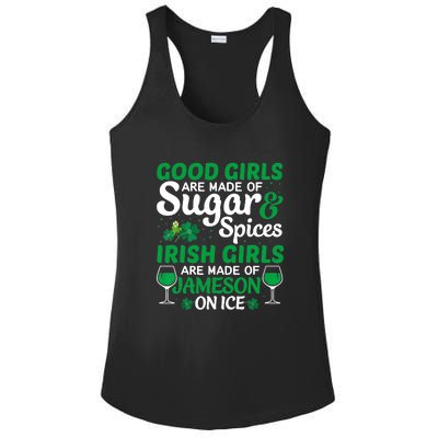 Good Girls Are Made Of Sugar And Spices Irish Girls Are MadeSt Patrick Day Ladies PosiCharge Competitor Racerback Tank