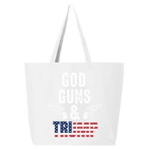 God Guns And Trump Republican Support Merica Gift 25L Jumbo Tote