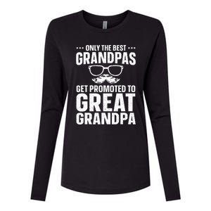 Great Grandpa Art For Dad Great Grandparent Grandfather  Womens Cotton Relaxed Long Sleeve T-Shirt