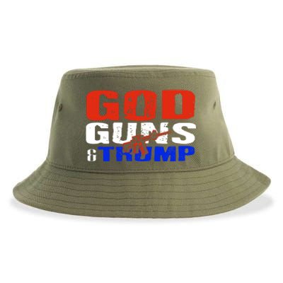 God Guns And Trump 2nd Adt Trump Supporters Meaningful Gift Sustainable Bucket Hat