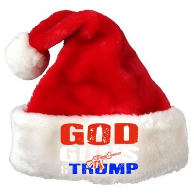 God Guns And Trump 2nd Adt Trump Supporters Meaningful Gift Premium Christmas Santa Hat