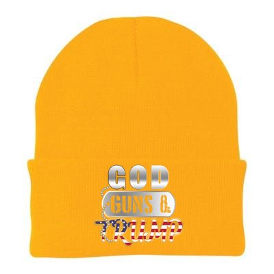 God Guns And Trump Gift Right To Bear Arms 2nd Adt Gift Knit Cap Winter Beanie