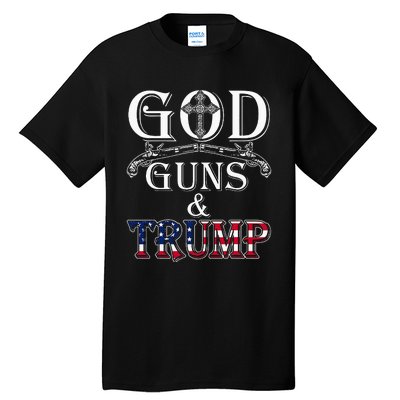 God Guns And Trump 2nd Amendment Trump 45 Tall T-Shirt