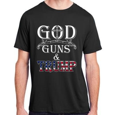 God Guns And Trump 2nd Amendment Trump 45 Adult ChromaSoft Performance T-Shirt