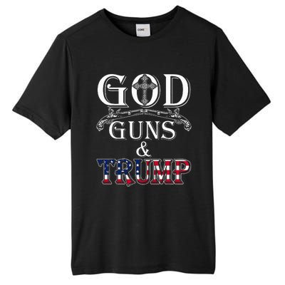 God Guns And Trump 2nd Amendment Trump 45 Tall Fusion ChromaSoft Performance T-Shirt