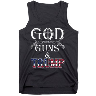 God Guns And Trump 2nd Amendment Trump 45 Tank Top