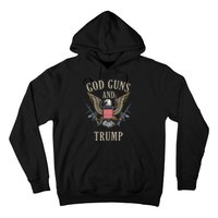 God Guns And Trump 2nd Amendment Flag Ar15 American Flag Hoodie