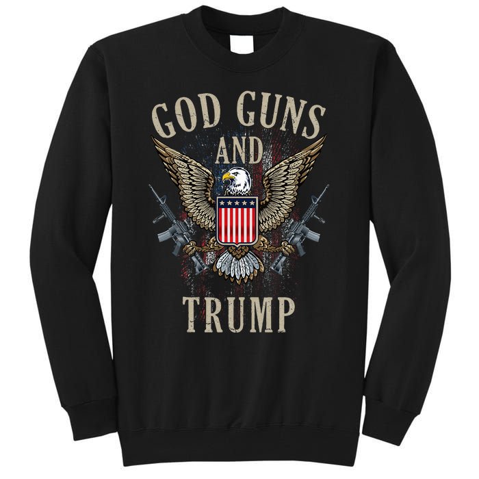 God Guns And Trump 2nd Amendment Flag Ar15 American Flag Tall Sweatshirt