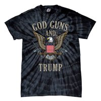 God Guns And Trump 2nd Amendment Flag Ar15 American Flag Tie-Dye T-Shirt