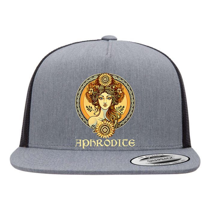 Greek Goddess Aphrodite Love And Beauty Ancient Greece Flat Bill Trucker Hat