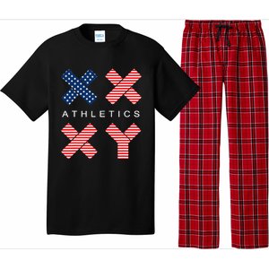 Gender Genetic American Flag Xx Xy Athletics Pajama Set