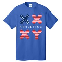 Gender Genetic American Flag Xx Xy Athletics Tall T-Shirt