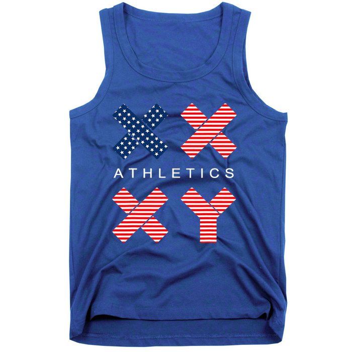 Gender Genetic American Flag Xx Xy Athletics Tank Top