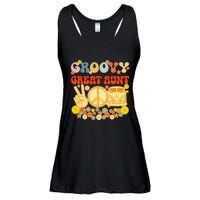 Groovy Great Aunt Retro Matching Family Baby Shower Mother's Ladies Essential Flowy Tank