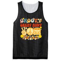 Groovy Great Aunt Retro Matching Family Baby Shower Mother's Mesh Reversible Basketball Jersey Tank