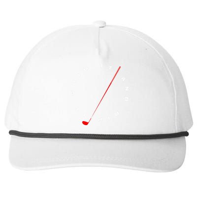 Golfer Golfing Apparel Golfing Snapback Five-Panel Rope Hat