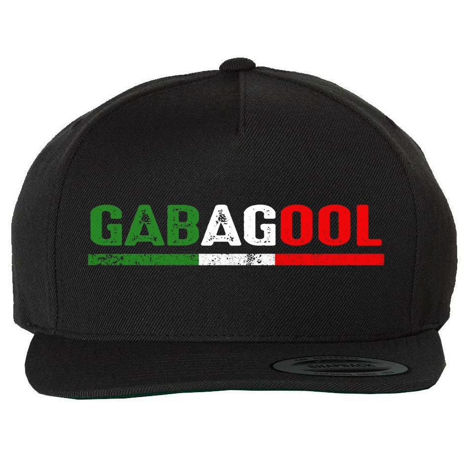Gabagool Wool Snapback Cap