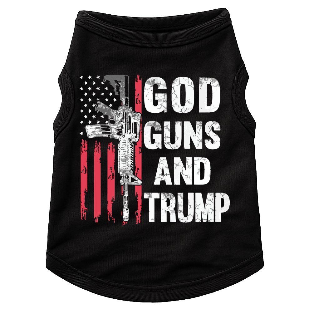God Guns And Trump 2nd Amendment Flag Ar15 American Flag Doggie Tank
