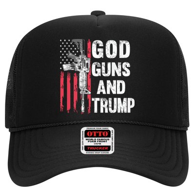 God Guns And Trump 2nd Amendment Flag Ar15 American Flag Trucker Hat