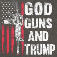 God Guns And Trump 2nd Amendment Flag Ar15 American Flag Cotton Canvas Backpack
