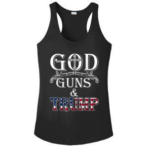 God Guns And Trump Shirt 2nd Amendment Ladies PosiCharge Competitor Racerback Tank