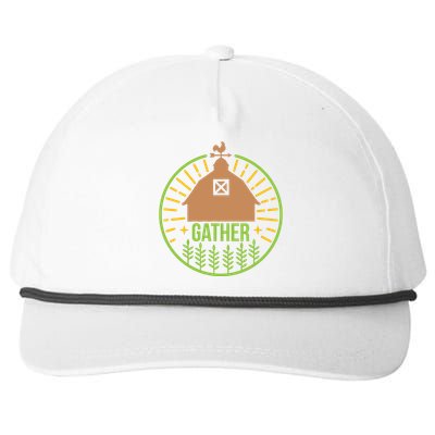 Gather Snapback Five-Panel Rope Hat