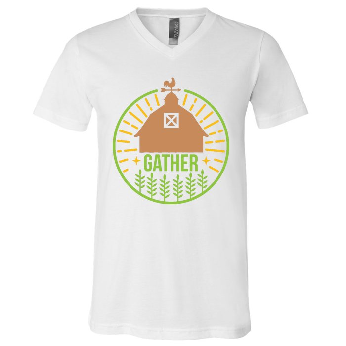 Gather V-Neck T-Shirt