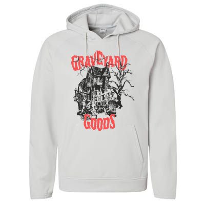 Graveyard Goods A Dark Damp House Performance Fleece Hoodie