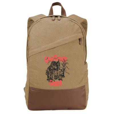 Graveyard Goods A Dark Damp House Cotton Canvas Backpack