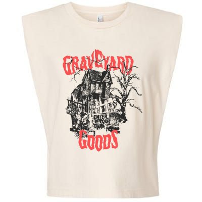 Graveyard Goods A Dark Damp House Garment-Dyed Women's Muscle Tee