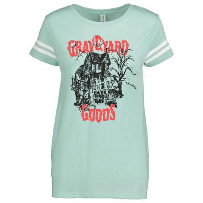 Graveyard Goods A Dark Damp House Enza Ladies Jersey Football T-Shirt