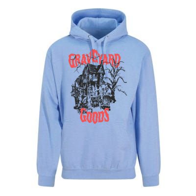 Graveyard Goods A Dark Damp House Unisex Surf Hoodie