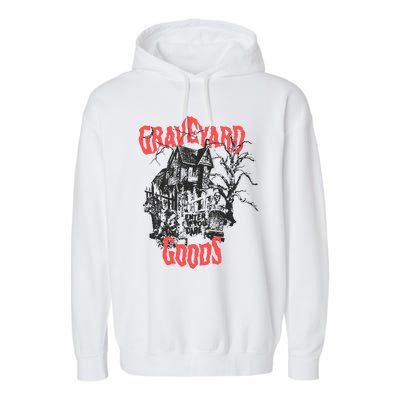 Graveyard Goods A Dark Damp House Garment-Dyed Fleece Hoodie