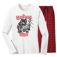 Graveyard Goods A Dark Damp House Women's Long Sleeve Flannel Pajama Set 