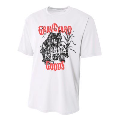 Graveyard Goods A Dark Damp House Performance Sprint T-Shirt