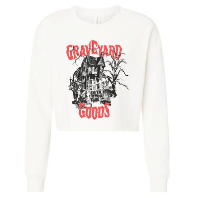 Graveyard Goods A Dark Damp House Cropped Pullover Crew