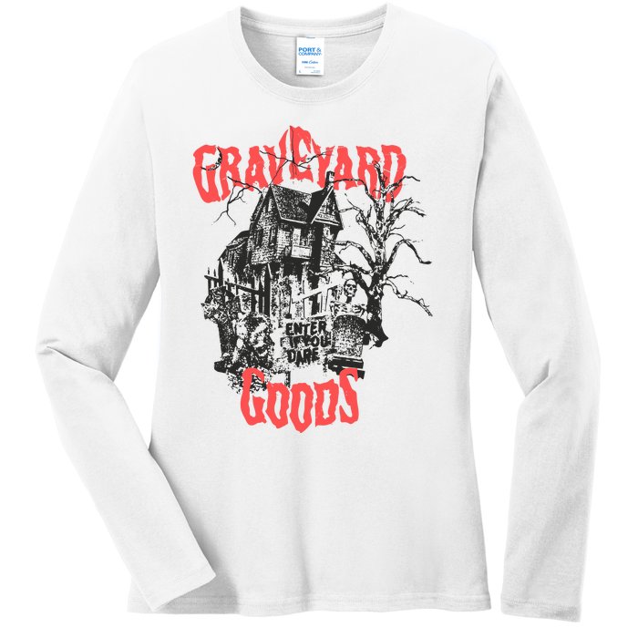 Graveyard Goods A Dark Damp House Ladies Long Sleeve Shirt